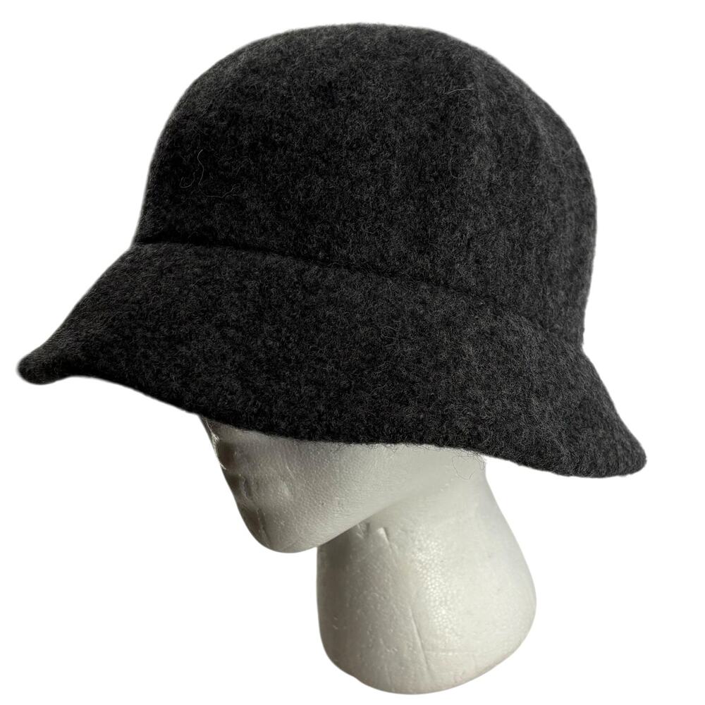 Talbots 100% Wool Bucket Hat Gray Old Money Classic Preppy